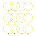 YAKRUNA 14k Genuine Gold Plated Wine Glass Charm Rings, 12PCS Earring Beading Hoops Hooks for Jewelry Making, Hypoallergenic Thin Ear Wires for DIY 30mm(1.2") - color: gold earring 5
