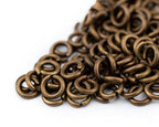 The Bead Chest Bronze 4mm Round Open Jump Rings, Pack of 100 - color: Bronze, size: 4mm
