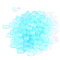 100 Matte Frosted Translucent 6mm x 5mm Round Loose Glass Jewelry Spacer Beads with 1.2mm Hole in Many Colors (Light Aqua Blue) - color: Light Aqua Blue
