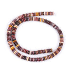 JOE FOREMAN 2x6mm Natural Mookaite Jasper Jasper Stone Heishi Disc Rondelle Spacer Beads for Jewelry Making Full 15" Strand Energy Stone Healing Power Crystal - color: Mookaite Jasper