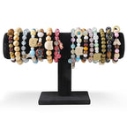 T-Bar Bracelet Display Stand for Selling, Jewelry Storage, Bracelet Holder Stand, Bangle, Jewelry Business Supplies, Watch holder for Women & Men (Black Velvet) - color: Black Velvet