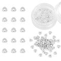 BEADIA Silver Plated Triangle Spacer Beads 3x1.5mm 50pcs for Jewelry Making Findings Non Tarnish - color: Silver, size: 3x1.5mm Triangle