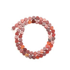 6mm Natural Red Agate Stone Beads Heart Shape Cute Fine Gems Spacer Beads Fit Jewelry Making DIY Exquisite Necklace Bracelet Accessory - color: Red Agate