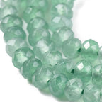 115pcs Faceted Natural Jade Stone Beads 4x2mm Dyed Stone Rondelle Disk Loose Spacer Beads for Jewelry Making Design Friendship Bracelet Necklace Keychain Lanyard Ornament, Medium Aquamarine - color: Medium Aquamarine