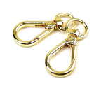 10 Pcs Heavy Duty Swivel Lobster Claw Clasps 3/8 Inch Push Gate Snap Hooks Trigger Clips for Handbag Purse Keychain - color: K Gold