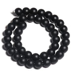HAAMIIQII 6mm Natural Matte Black Onyx Beads Round Gemstone Loose Beads for Jewelry Making 2 Strands (120-130pcs) - color: Matte Black Onyx, size: 6mm (120-130pcs)