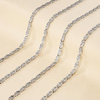 Jabogrii 16.4 Feet Stainless Steel Chain for Jewelry Making Silver Craft Bulk Chain Roll Handmade Jewelry Making Supplies - color: Silver