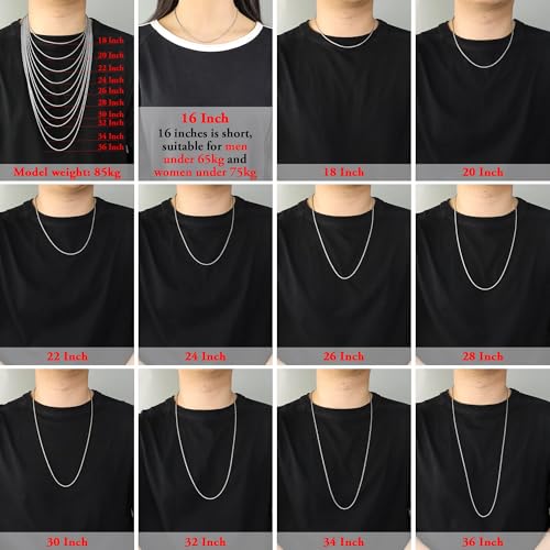 Twist Chain Necklace - Stainless Steel Rope Jewelry for Men & Women - size: 20 Inches, style: 1.5 mm width