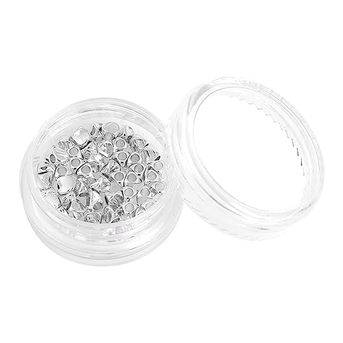 BEADIA Silver Plated Twisted Spacer Beads 3x3mm 50pcs for Jewelry Making Findings Non Tarnish - color: Silver, size: 3x3mm Twisted