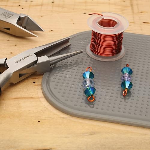The Beadsmith Concave (Hollow)/Round Nose Pliers – Wire Looping and Wire Bending Pliers, 5 inches (127mm), Tool for Jewelry Making