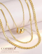 Layered Gold Necklaces for Women, 14K Gold Plated Dainty Cubic Zirconia Rondelle Initial Pendant Necklace, Chunky Stackable Mariner Chain Choker, Trendy Personalized Name Jewelry Gifts for Women - style: Letter A