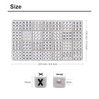 MELIUS 252Pcs 10x10mm Acrylic Large Letter Beads, Square Big Alphabet Paracord Beads for Jewelry Making, DIY Necklaces Collars, Key Chains, Bracelets (White)