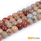 GEM-Inside Shoushan Stone Gemstone Loose Beads Natural Energy Power Beads for Jewelry Making 6mm Round 15 inches