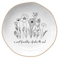 LITTLEBIGGER Birthday Gifts for Women – Jewelry Dish, Friendship Gifts for Women – Christmas Gift – Proverbs 27:9, A Sweet Friendship Refreshes the Soul – Ceramics Jewelry Tray - style: Friendship - A