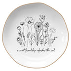 LITTLEBIGGER Birthday Gifts for Women – Jewelry Dish, Friendship Gifts for Women – Christmas Gift – Proverbs 27:9, A Sweet Friendship Refreshes the Soul – Ceramics Jewelry Tray - style: Friendship - A