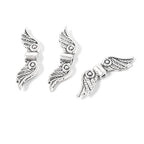 50 pcs 20mm Angel Wing Spacer Metal Beads DIY for Bracelets Necklace Silver