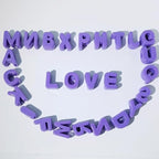 26PCS Large 6mm Hole Letter Beads, 20mm Acrylic Beads A to Z,for DIY Jewelry Making Kit Friendship Bracelet Key Chain and Bag Charms (26 A to Z Purple) - color: 26 A to Z Purple