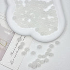 200pcs Glass Beads, 8mm Glass Beads for Barcelet and Jewelry Making DIY Crafts (White) - color: White