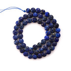 6mm Faceted Natural Lapis Lazuli Stone Beads Coin Disc Gemstone Spacer Beads for Jewelry Making DIY Bracelet Necklace - color: Lapis Lazuli