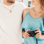 LETFLY Initial Necklaces for Women Men, 18K Gold Plated Letter Cross Pendant Necklace Alphabets A-Z Figaro Chain Jewelry Gifts - color: Rhombic, style: Letter N