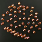 100Pcs Champagne Gold Crystal Glass Beads, 8x10mm Faceted Teardrop Shiny Bulk Beads for Jewelry Making, DIY Crafts - color: Champagne Gold