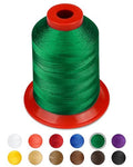 1000 Meters FIVEIZERO Extra Strong Upholstery Thread,Green Bonded Nylon Thread for Denim Leather,Craft,Machine,DIY and Home (1 Pack) CJ - color: Green