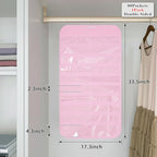 1 Pack Hanging Jewelry Organizer 80-Pocket Dual-sided Jewelry Storage for Earring Necklace Bracelet Ring Travel Holder, Pink - color: Pink
