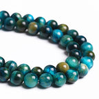 4MM 88PCS Peacock Blue Tiger Eye Stone Beads Natural Crystal Spacer Loose Beads for Jewelry Making DIY Bracelet Semi Precious 1 Strand 15 inches - color: Blue Tiger Eye, size: 4mm