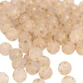 LadayPoa 150pcs 10mm Acrylic Frosted Gold Star Round Beads for Jewelry Making Plastic Bubble Beads Ball Charms for Bracelet Making Necklace DIY Bubblegum Bead Christmas Ornament Gifts - color: frosted 10mm150cs