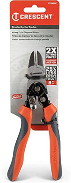 Crescent 8" Pro Series Diagonal Compound Action Dual Material Cutting Pliers - PS5429C - style: Diagonal
