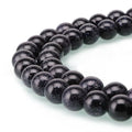 120pcs Adabele Blue Goldstone Sandstone Gemstone 6mm Round Beads Gem Stone Spacer for DIY Craft Jewelry Making GS6-6 - color: Blue Goldstone/Imitated Sandstone, size: 6mm (120pcs/2 strands)