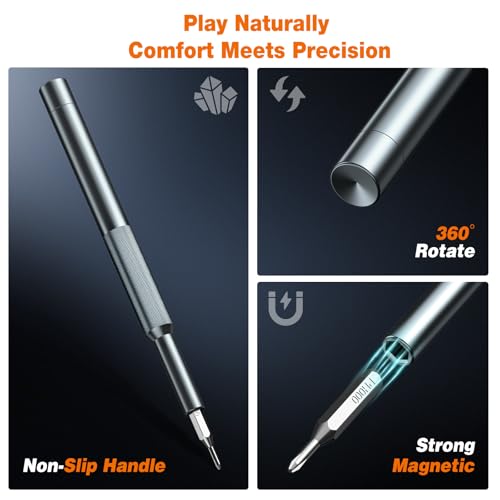 NSZETZ 27-in-1 Precision Screwdriver Set, Professional Mini Repair Tool Kit with Magnetic Drivers for Macbook, Laptop, Phone, Watch, Glasses, Ring Doorbell, Electronics, Small Gadget Gift for Men - style: 27-in-1 CRV