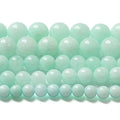 4MM 86PCS Natural Stone Amazonite Chalcedony Loose Beads for Jewelry Making DIY Bracelet Necklace 1 Strand - color: Amazonite Chalcedony, size: 4mm