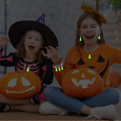 Augshy 64 Pcs Candy Corn Charms, Resin Candy Corn Beads Ornament Glow in The Dark Luminous Fake Corn Pendant for Halloween Thanksgiving Fall Autumn DIY Crafts Bracelet Necklace Jewelry Making - style: Candy Corn Style