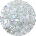 450 PCS Acrylic Star Shape Beads AB Colors Loose Pony Spacer Beads with Hole for Jewelry Making Necklace Earring Key Chains DIY Projects(White AB) - color: White AB