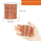 Tenn Well 20 Gauge Jewelry Wire, 328 Feet 0.8mm Bendable Aluminum Craft Wire for Jewelry Making, Beading, Sculpting and Bonsai Training (Copper) - color: Copper, size: 20 Gauge