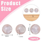 8mm Crackle Glass Beads for Jewelry Making, 700Pcs Round Crystal Beads for Bracelets, DIY Crafts (Lt Pink Crackle) - color: Lt Pink Crackle