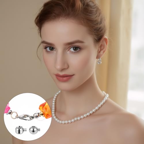 80 PCS Crimp Beads for Jewelry Making, Gold Silver Spacer Bead Stoppers Brass Metal Round Crimp Charms Ball Column Stopper Crimps Charms for Bracelet Necklace Ends Accessories