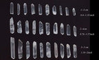 YATOJUZI 1LB Clear Quartz Crystal Points Bulk Natural Irregular Polished Stones Wands Gemstones Wholesale Reiki Energy Balancing Chakra Crystals Stone for DIY Handmade Meditation Divination 0.8"-1.6" - color: 0.78"-1.57", size: 1lb
