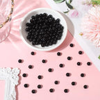 1 Box 6MM 120PCS Natural Black Onyx Agate Gemstone Beads with Holes Round Stone Crystal Energy Power Polished Smooth Spacer Bead for Jewelry Making Bracelets Necklaces DIY Craft Supply