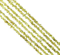 GM GemMartUSA Natural Peridot Raw Chip | Semi-Precious | AAA+ Quality 1 Strand 34” | Bracelet Jewelry Making, Crystal Craft| 4-6mm - Green Color-Gemstones (CHPD-70001) - color: Peridot (CHPD-70001)