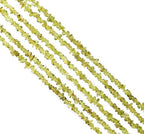 GM GemMartUSA Natural Peridot Raw Chip | Semi-Precious | AAA+ Quality 1 Strand 34” | Bracelet Jewelry Making, Crystal Craft| 4-6mm - Green Color-Gemstones (CHPD-70001) - color: Peridot (CHPD-70001)