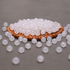 BONNY BOXX 1000PCs 6MM Jelly White Acrylic Round Beads, Smooth Transparent Acrylic Balls, Plastic Resin Gumball Bubblegum Chunky Beads for Necklace & Bracelet Making, Crafting Supplies - color: Jelly White, size: 6MM
