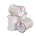 4 Rolls Stretchy Bracelet String, 1 mm Sturdy Crystal Clear Elastic String Cord for Jewelry Making, Necklaces, Beading and Crafts (1312 Feet) - size: 1312 Feet(Crystal Clear)