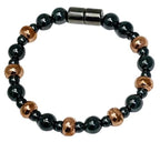 Copper and Magnetic Hematite Bracelet - size: 7 Inches
