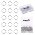 BEADIA Platinum Plated Jump Rings Non Tarnish 7mm 300pcs for Jewelry Making Findings - color: Platinum, size: 0.7x7mm