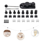 FLYHERO Portable Ring Bender Tool, Jewelry Ring Bending Machine Multi-Functional Rings Bending Maker Kit Jewelry Making Repair Tools for DIY Rings Metals (Black) - color: Black