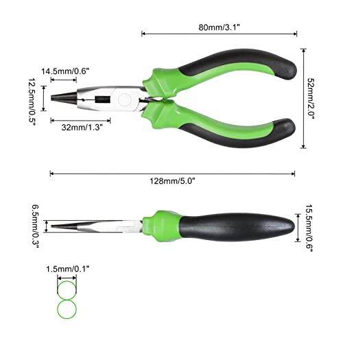 SPEEDWOX 5 Inch Round Nose Jewelry Pliers with Cutter, Mini Round Nose & Side Cutter Tools for Jewelry Making - style: Round Nose Pliers with Cutter