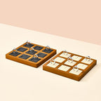 Oirlv Solid Wood Ring Display Stand - 9 Bit Ring Holder & Organizer Tray (Grey) - color: Grey