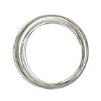 The Beadsmith Half-Round Craft Wire – Soft Temper Jewelry Wire, Titanium Color, 21 Gauge, 4 Yards - color: Titanium, size: 21 Gauge